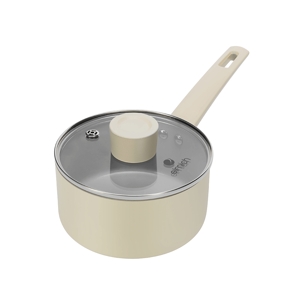 Quánh Phủ Sứ An Toàn Elmich Classic EL-5530BE16 16cm, Hàng Chính Hãng, Dùng Mọi Loại Bếp - JoyMall