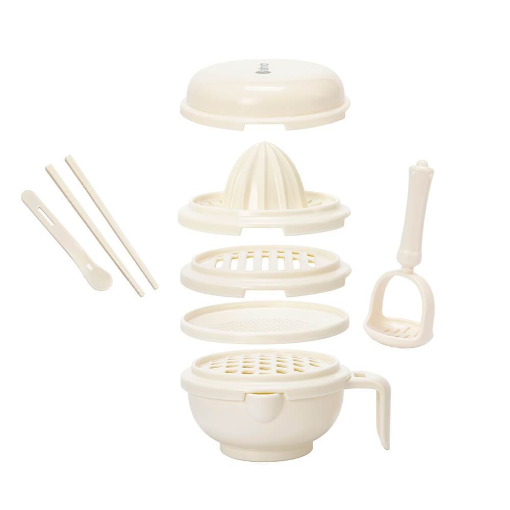 Bộ Dụng Cụ Chế Biến Ăn Dặm Cho Bé Elmich BabyCare EL0774, Hàng Chính Hãng, Nhựa PP An Toàn - JoyMall