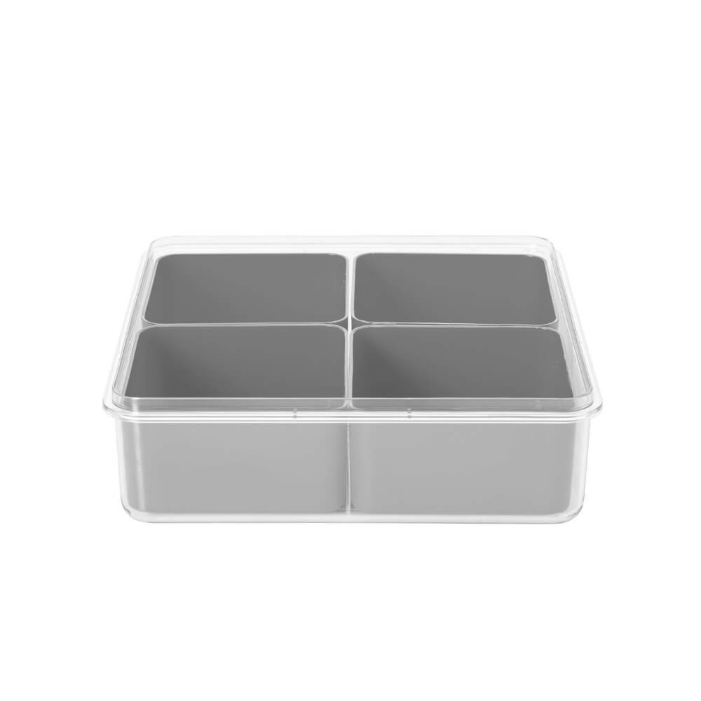 Hộp Nhựa Đa Năng 4 Ngăn Rời Elmich EL-0754 2.7L, Hàng Chính Hãng, Nhựa PP An Toàn - JoyMall