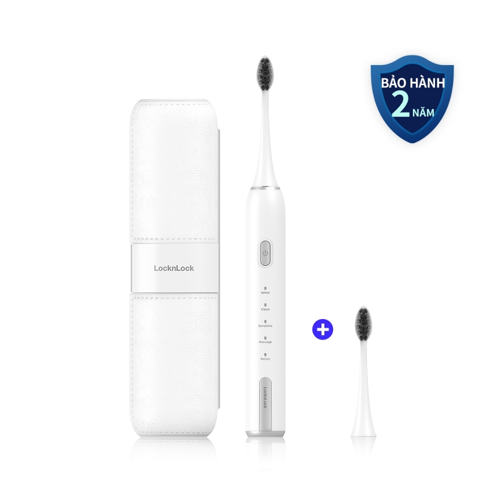 Bàn Chải Điện LocknLock Electric Toothbrush ENR386, Hàng Chính Hãng, Kèm Hộp Đựng - JoyMall