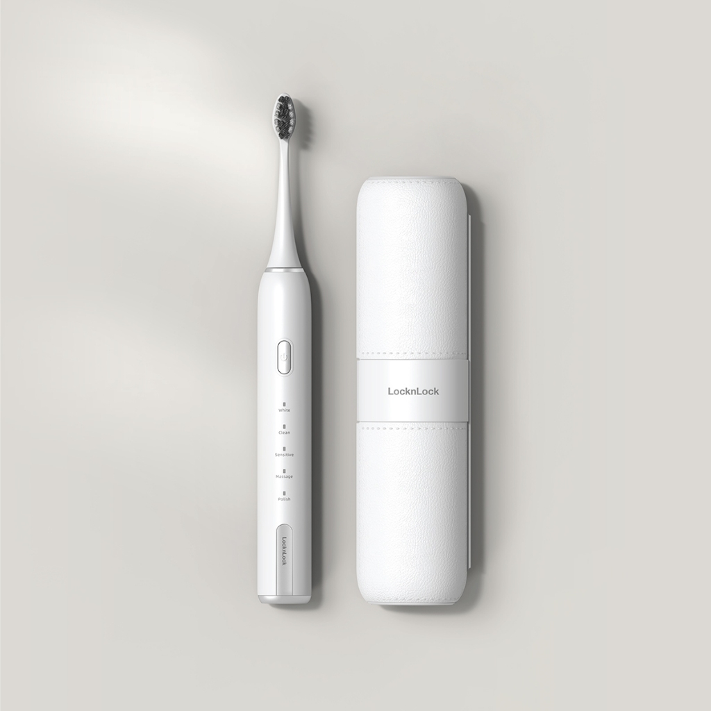 Bàn Chải Điện LocknLock Electric Toothbrush ENR386, Hàng Chính Hãng, Kèm Hộp Đựng - JoyMall