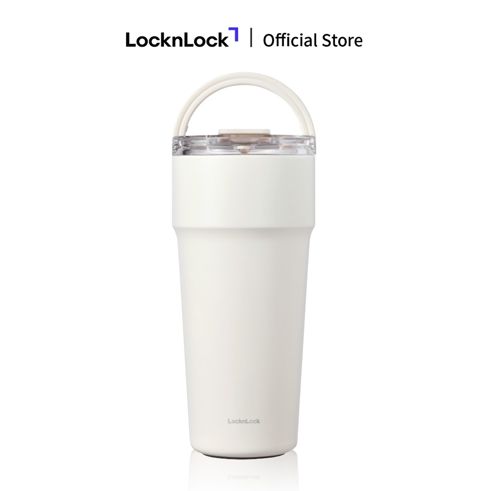 Ly Giữ Nhiệt Locknlock LocknLock LHC4416 710ml, LHC4419 900ml Thép Phủ Sứ, Hàng Chính Hãng, Kèm Ống Hút - JoyMall