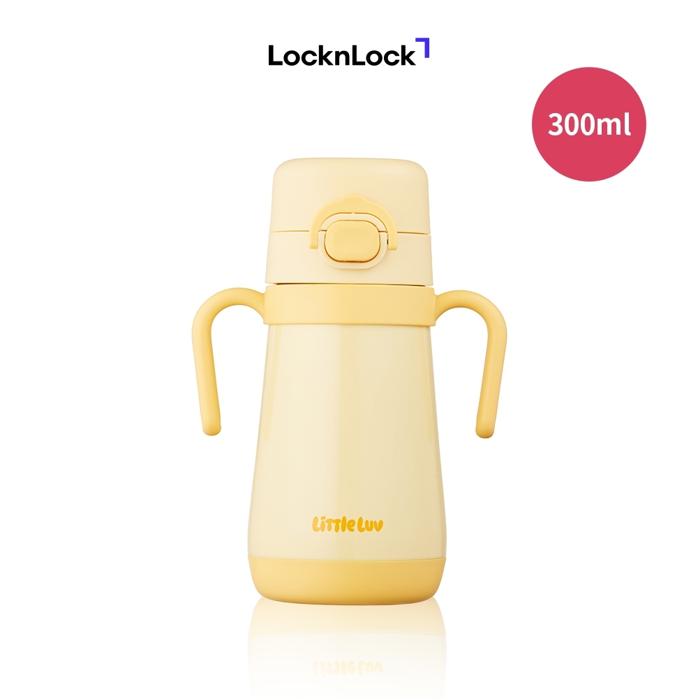 Bình Giữ Nhiệt Cho Bé LocknLock LHC916 300ml, Hàng Chính Hãng, STS316L, Có Tay Cầm Ống Hút - JoyMall
