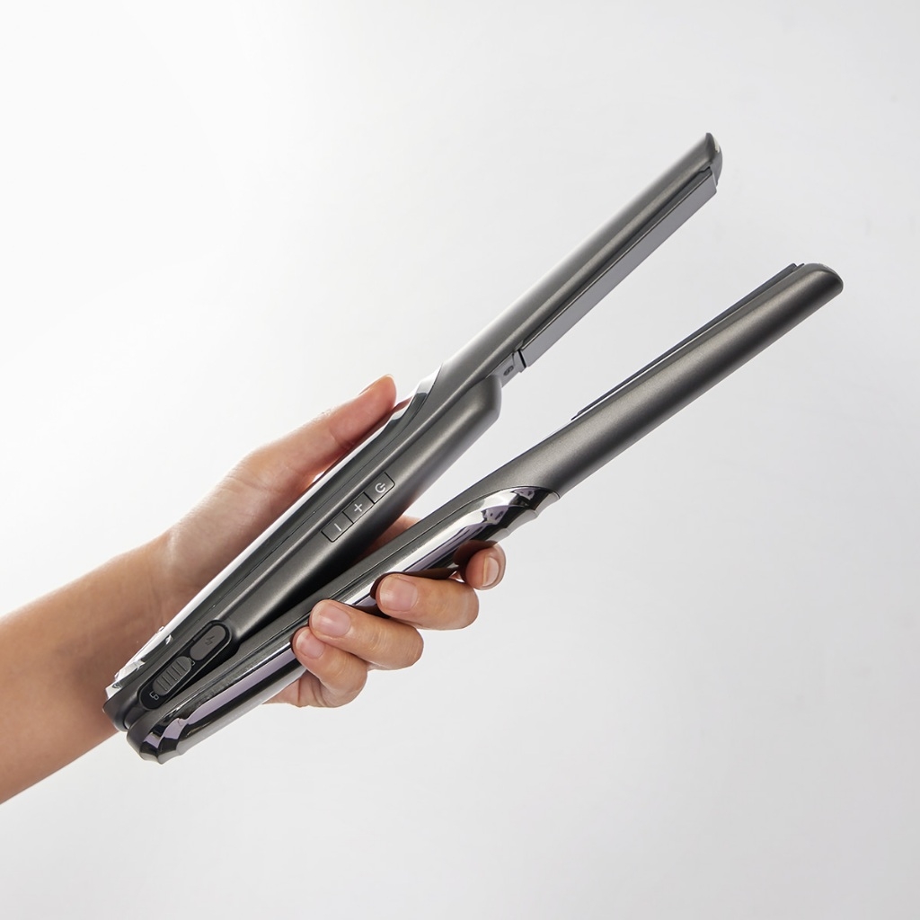 Máy Duỗi Uốn Tóc Không Giây LocknLock Premium Cordless Hair ENA225DGRY, Hàng Chính Hãng - JoyMall