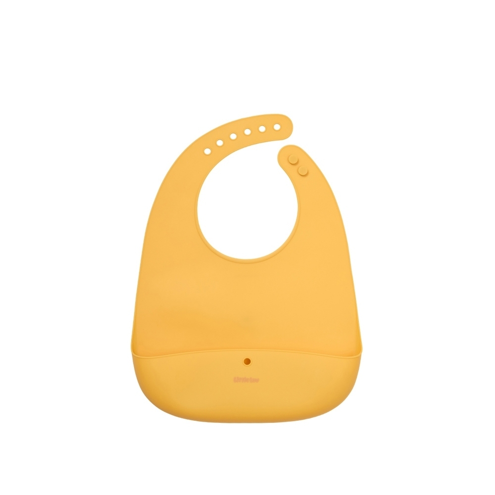Yếm Ăn Dặm Cho Bé LocknLock Little Luv Silicone Feeding LBB430, Hàng Chính Hãng, Gấp Gọn - JoyMall