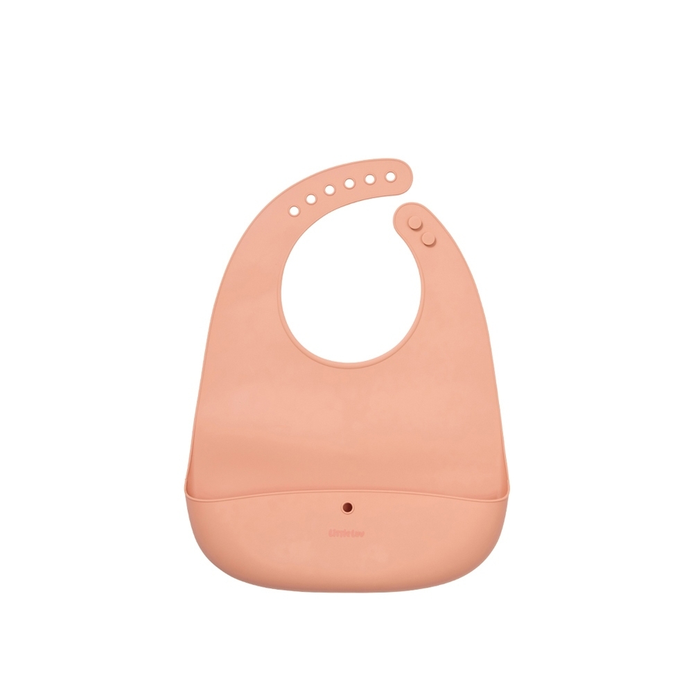 Yếm Ăn Dặm Cho Bé LocknLock Little Luv Silicone Feeding LBB430, Hàng Chính Hãng, Gấp Gọn - JoyMall