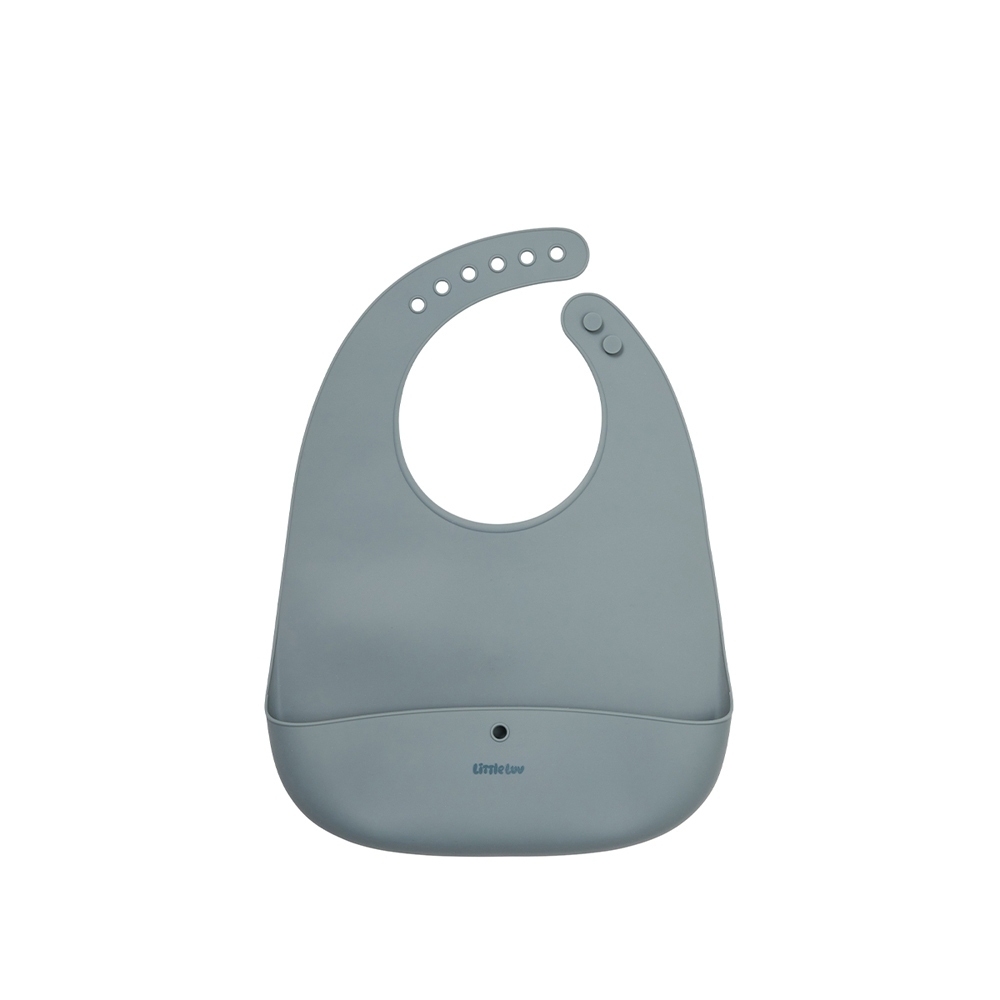 Yếm Ăn Dặm Cho Bé LocknLock Little Luv Silicone Feeding LBB430, Hàng Chính Hãng, Gấp Gọn - JoyMall