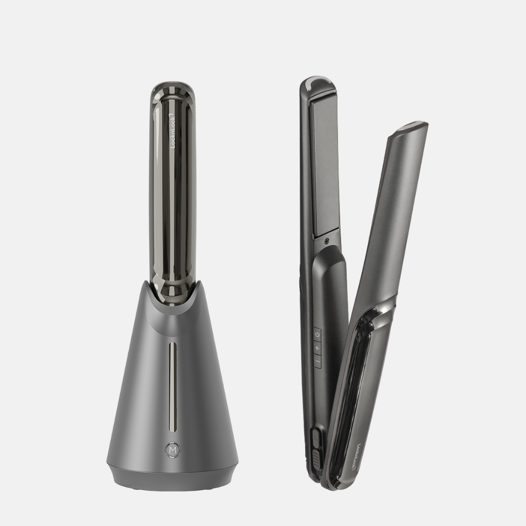 Máy Duỗi Uốn Tóc Không Giây LocknLock Premium Cordless Hair ENA225DGRY, Hàng Chính Hãng - JoyMall
