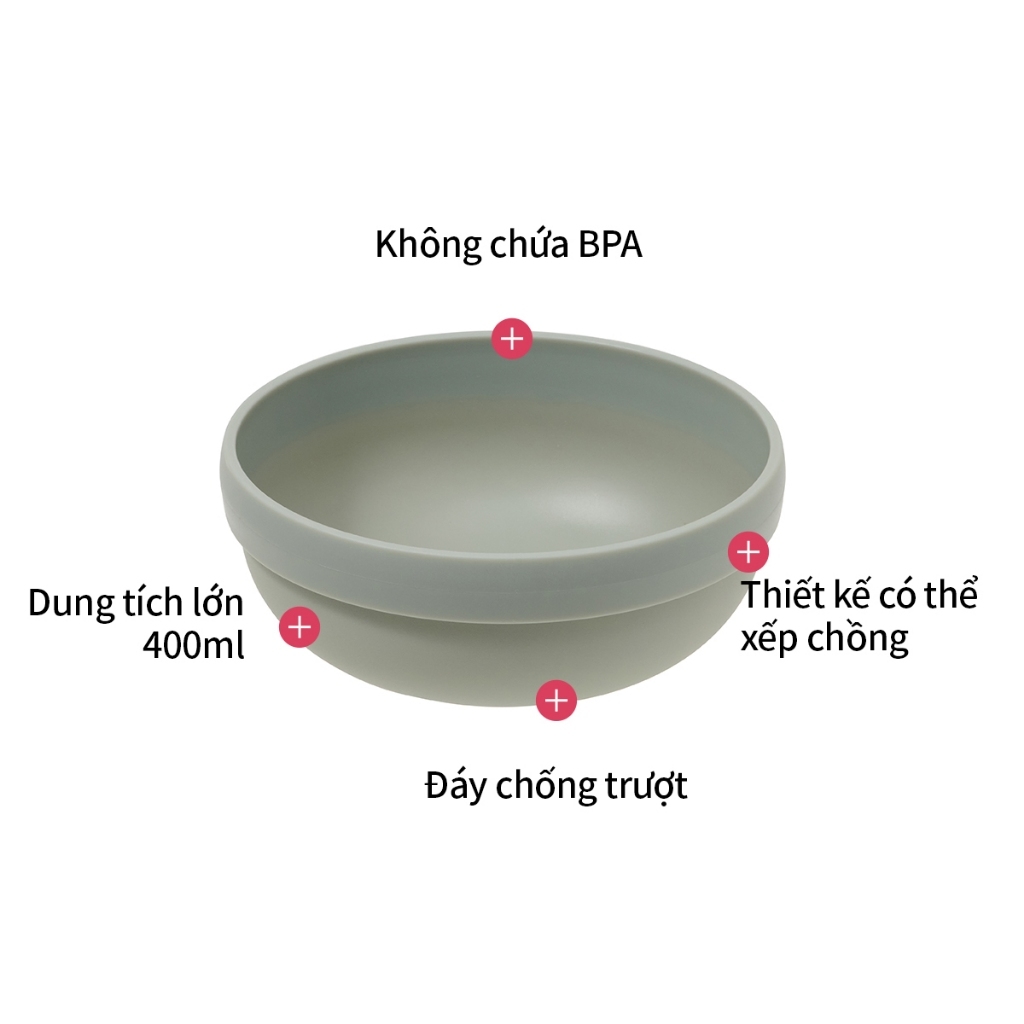 Bộ 2 Tô Chống Trượt LocknLock Little Luv Cho Bé HPP961, Hàng Chính Hãng - JoyMall