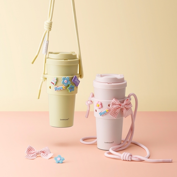 Quai Đeo Ly Giữ Nhiệt LocknLock TLL076 Siliconesleeve Set, Hàng Chính Hãng, Chống Nước - JoyMall