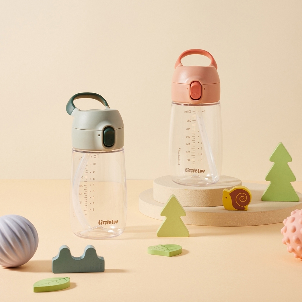 Bình Nước Nhựa LocknLock Little Luv Switch Tritan HAP918 Có Ống Hút 410ml, Hàng Chính Hãng - JoyMall