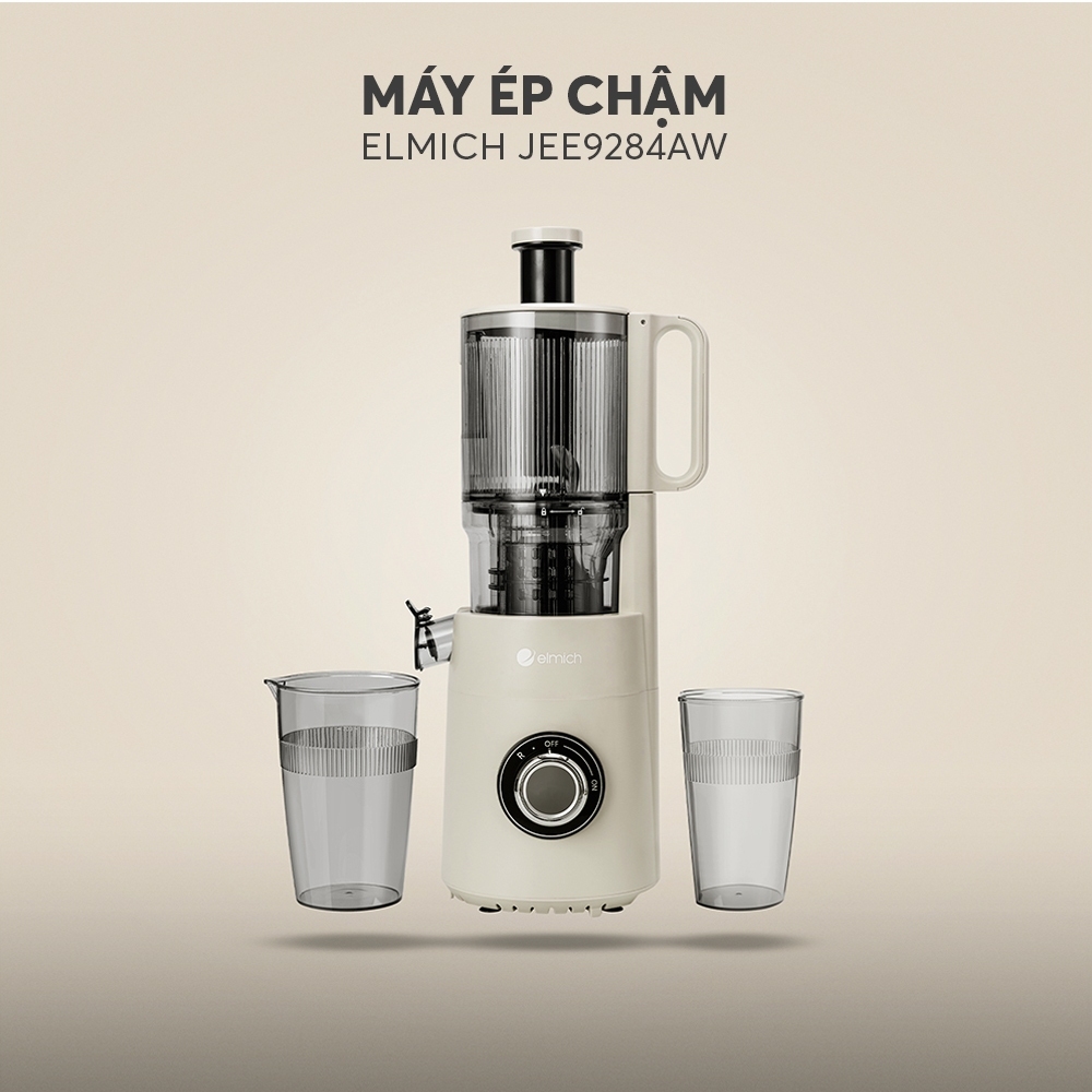 Máy Ép Chậm Elmich JEE9284 240W, Hàng Chính Hãng, Lưới Lọc Inox 304, Ép Kiệt Bã, Giảm Ồn - JoyMall