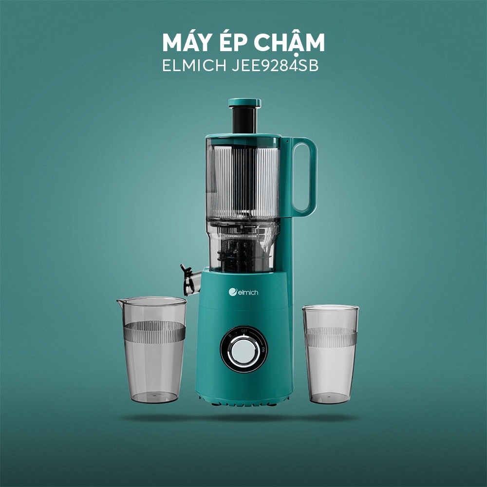 Máy Ép Chậm Elmich JEE9284 240W, Hàng Chính Hãng, Lưới Lọc Inox 304, Ép Kiệt Bã, Giảm Ồn - JoyMall