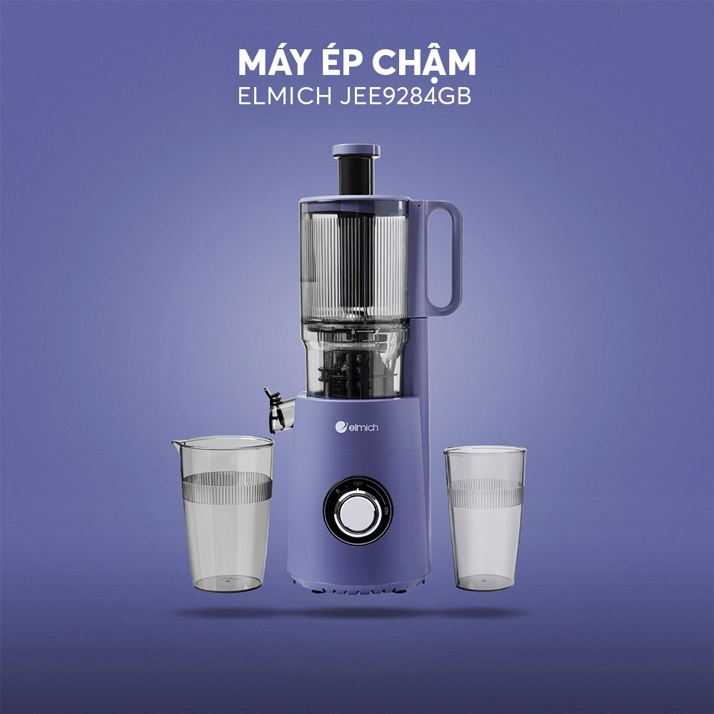 Máy Ép Chậm Elmich JEE9284 240W, Hàng Chính Hãng, Lưới Lọc Inox 304, Ép Kiệt Bã, Giảm Ồn - JoyMall