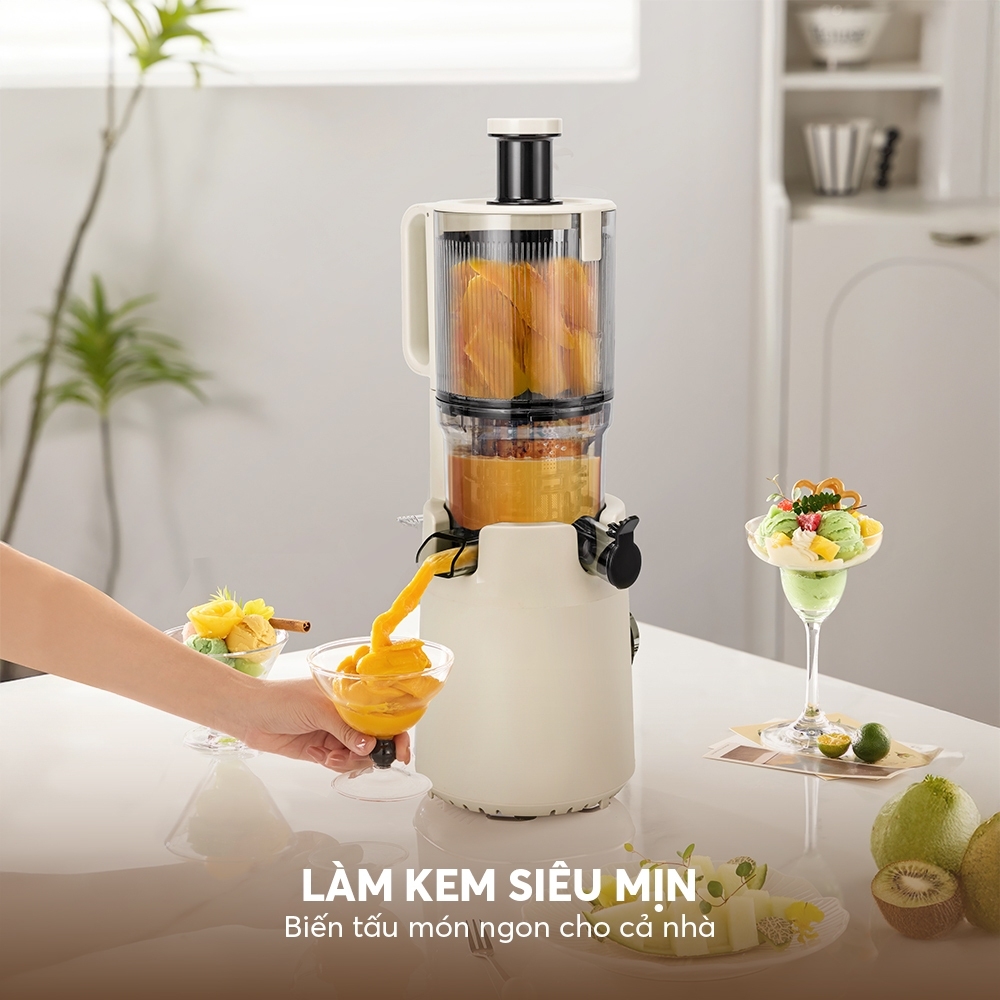 Máy Ép Chậm Elmich JEE9284 240W, Hàng Chính Hãng, Lưới Lọc Inox 304, Ép Kiệt Bã, Giảm Ồn - JoyMall