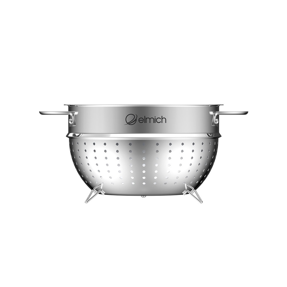Xửng Hấp Đa Năng Inox 304 Elmich EL2550IN22 Size 22-26cm, Hàng Chính Hãng, Inox 304 - JoyMall