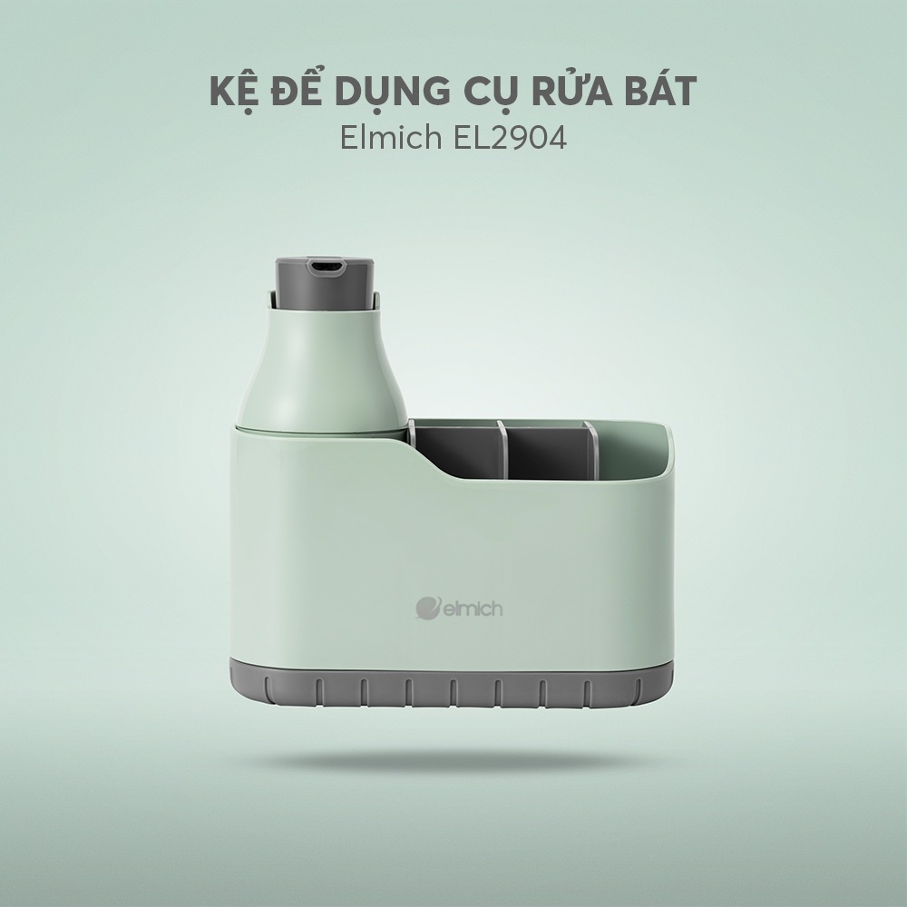 Kệ Đựng Dụng Cụ Rửa Bát Đa Năng Elmich EL2904, Hàng Chính Hãng, Kèm Bình Chứa Nước Rửa Bát - JoyMall