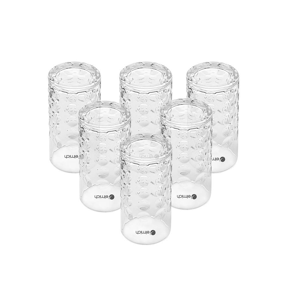 Bộ 6 Ly Thủy Tinh Trong Suốt Elmich EL0777 350ml, Hàng Chính Hãng, Thủy Tinh Cao Cấp - JoyMall