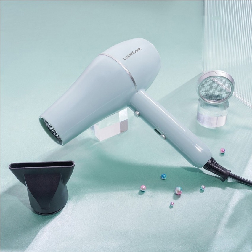 Máy Sấy Tóc LocknLock Hair Dryer ENA144LBLU 1600 -1900W, Hàng Chính Hãng, 3 Chế Độ Nhiệt - JoyMall