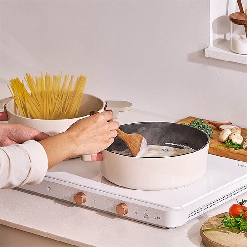 Nồi Chống Dính Suit Bric LocknLock CAC2255IH 22cm, Hàng Chính Hãng, Dùng Được Mọi Loại Bếp - JoyMall