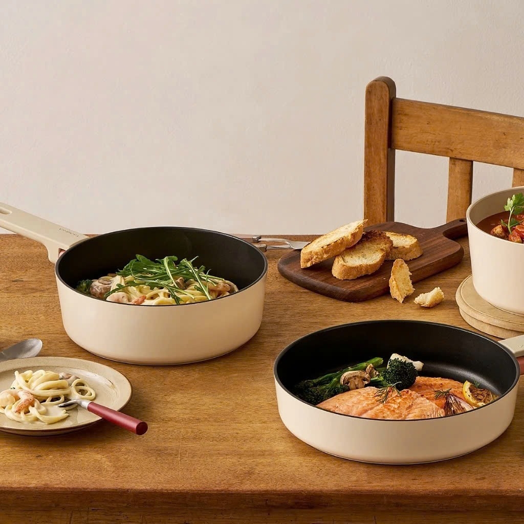 Nồi Chống Dính Suit Bric LocknLock CAC2255IH 22cm, Hàng Chính Hãng, Dùng Được Mọi Loại Bếp - JoyMall