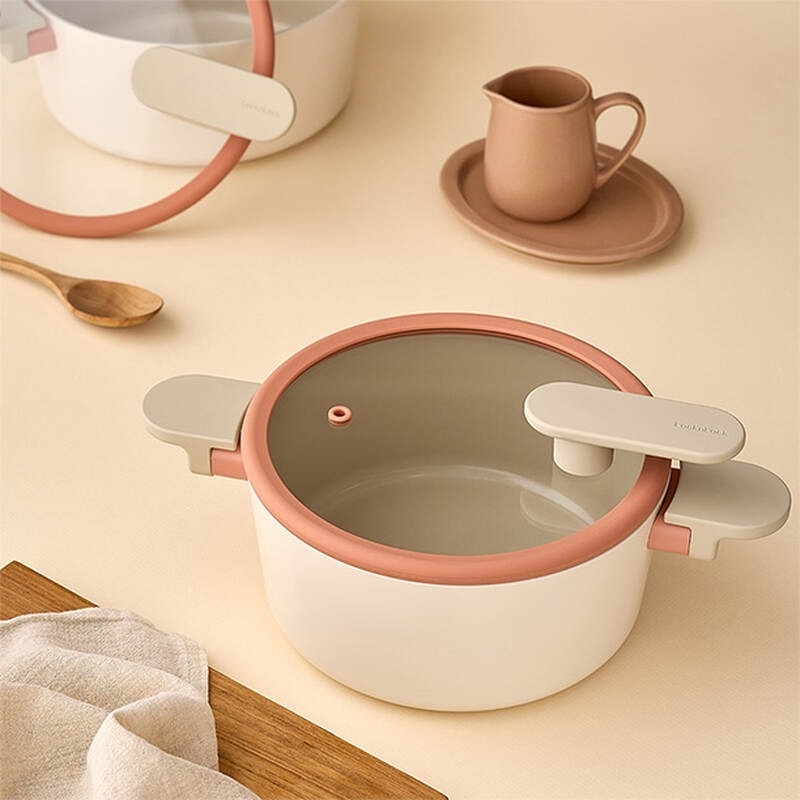 Nồi Chống Dính Suit Bric LocknLock CAC2255IH 22cm, Hàng Chính Hãng, Dùng Được Mọi Loại Bếp - JoyMall