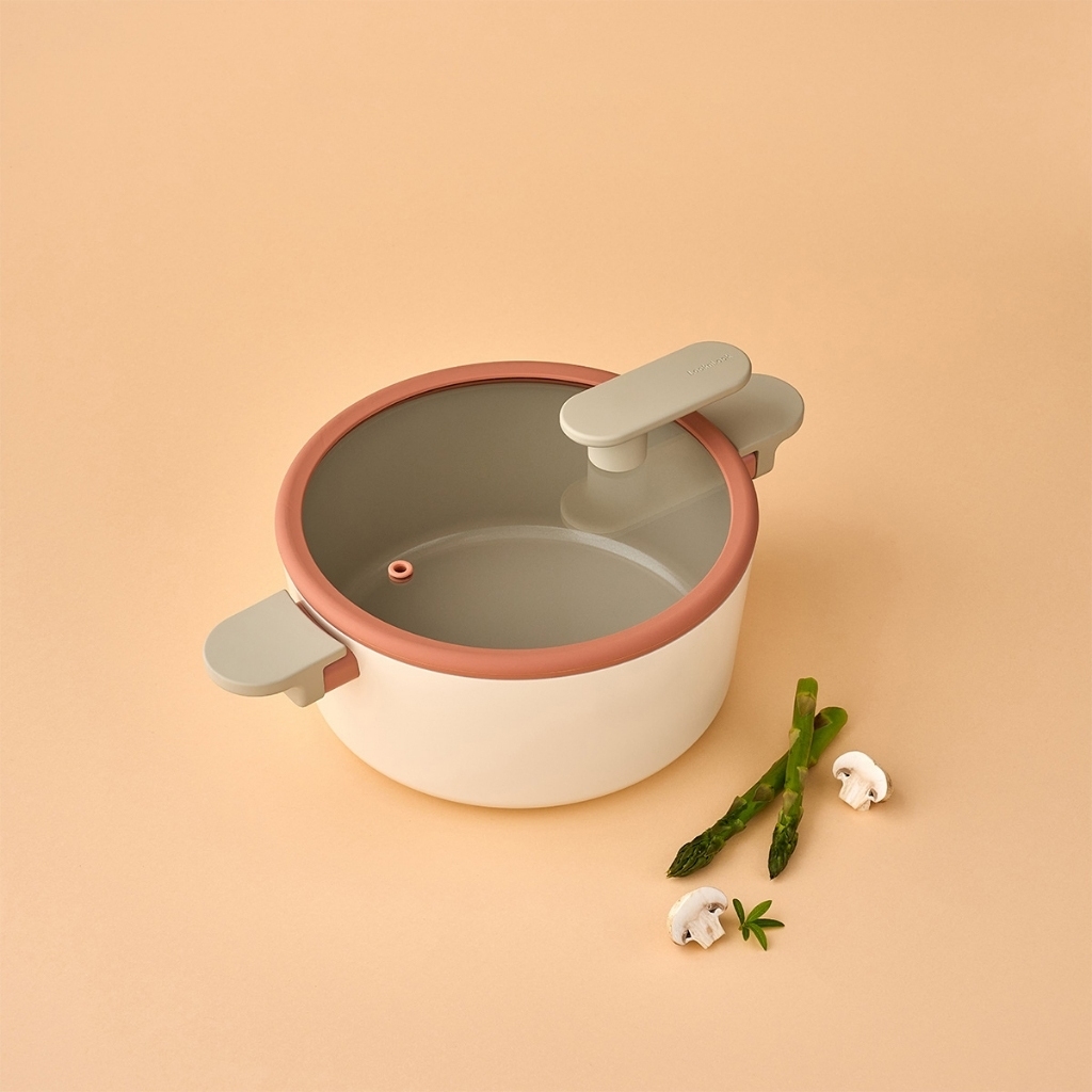 Nồi Chống Dính Suit Bric LocknLock CAC2255IH 22cm, Hàng Chính Hãng, Dùng Được Mọi Loại Bếp - JoyMall