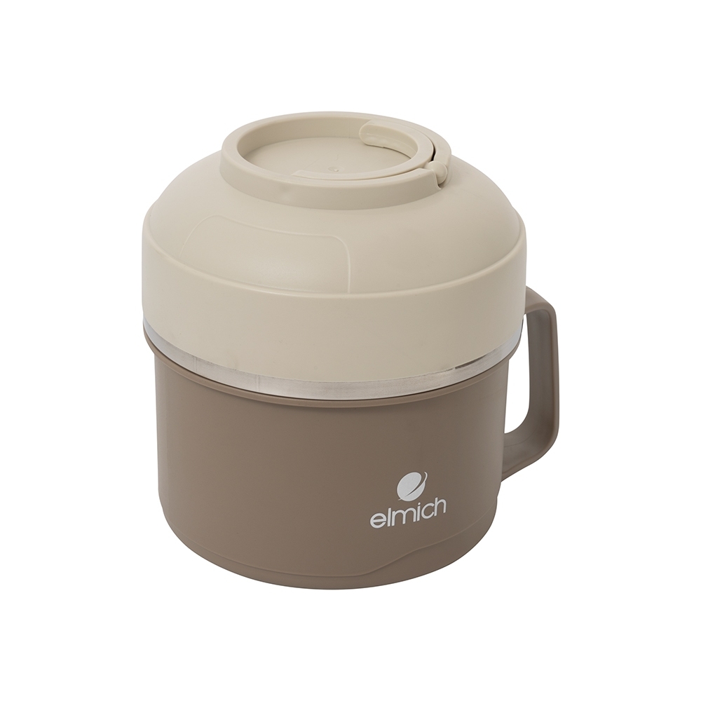 Hộp Cơm Inox 304 Elmich EL1318 1L, Hàng Chính Hãng, Thiết Kế 3 Trong 1 - JoyMall