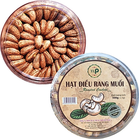 (COMBO 1KG) 2 HỘP HẠT ĐIỀU RANG MUỐI HIỆU TÂN LỘC PHÁT