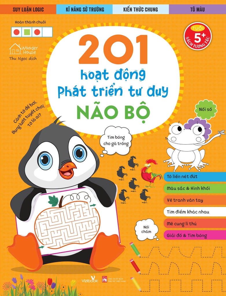 201 HOẠT ĐỘNG PHÁT TRIỂN TƯ DUY (Bộ 4 cuốn) vz