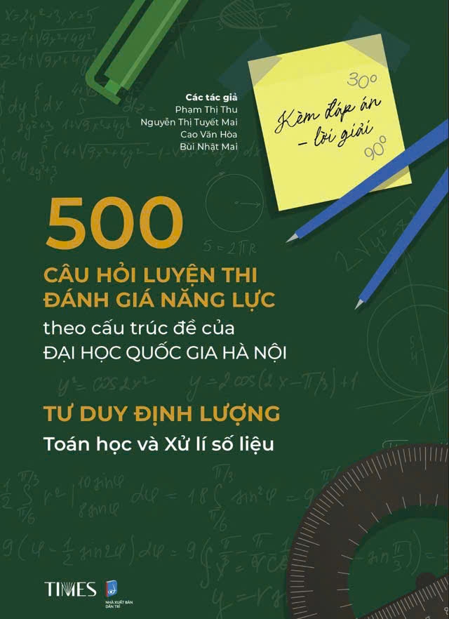 Sách 500 câu hỏi luyện thi Đánh giá năng lực – Đại học Quốc gia Hà Nội (Kèm đáp án - lời giải) Tư duy định tính  Văn học - Ngôn ngữ