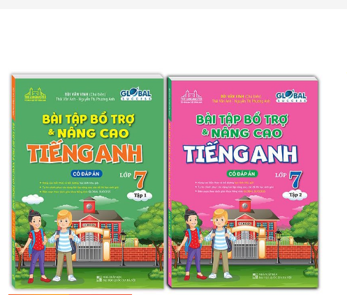 Sách - Combo 2c GLOBAL SUCCESS Luyện chuyên sâu ngữ pháp và từ vựng tiếng anh lớp 7 t1+t2