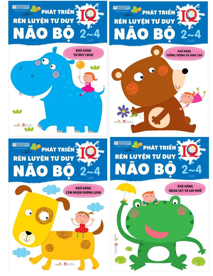 Phát Triển IQ Rèn Luyện tư Duy Não Bộ (Combo 4 cuốn)