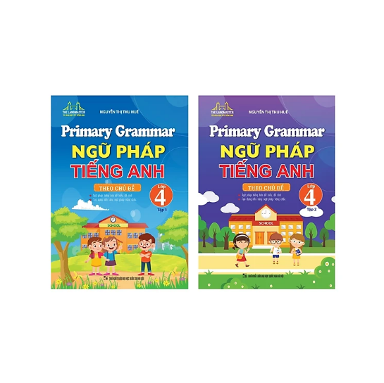 Sách - COMBO 2C Ngữ pháp tiếng anh theo chủ đề lớp 4(t1+t2)