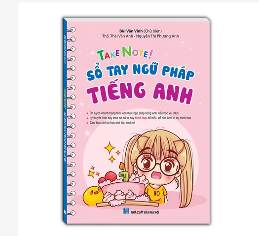 Sách - TAKE NOTE ! Sổ tay ngữ pháp tiếng anh (mềm) bìa hồng