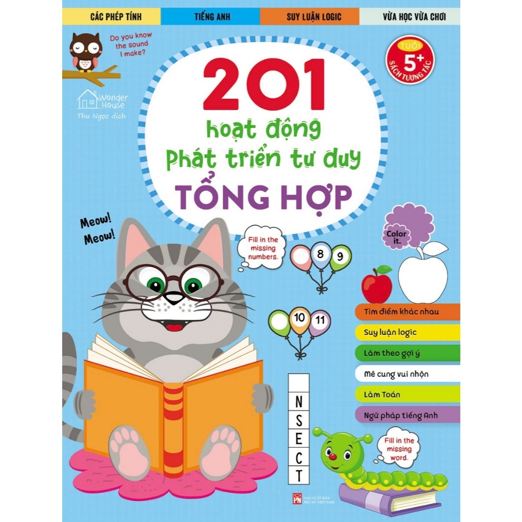 201 Hoạt động phát triển tư duy NÃO BỘ (combo 4 cuốn)
