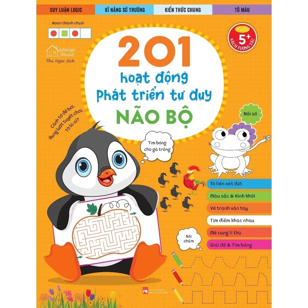 201 Hoạt động phát triển tư duy NÃO BỘ (combo 4 cuốn)