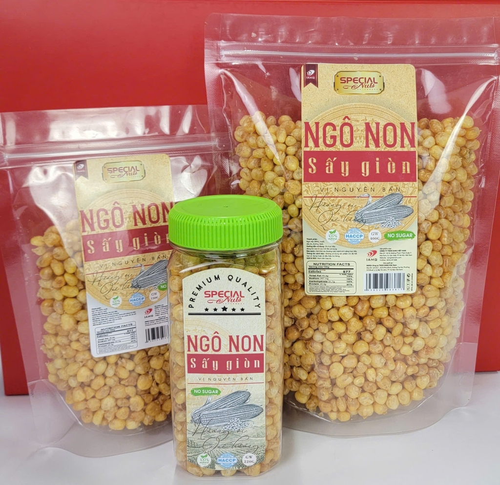 Ngô non sấy giòn - hũ 220g