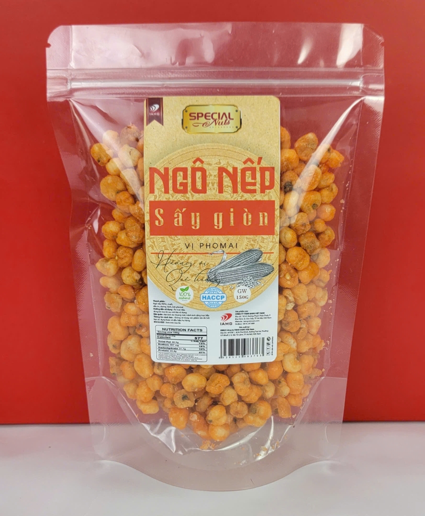 Ngô nếp sấy giòn vị phomai - gói 400g