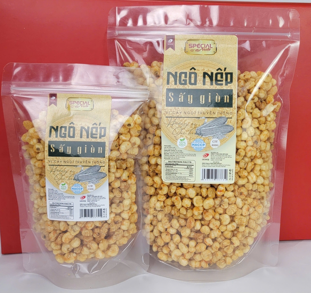Ngô nếp sấy giòn vị cay ngọt truyền thống - gói 400g