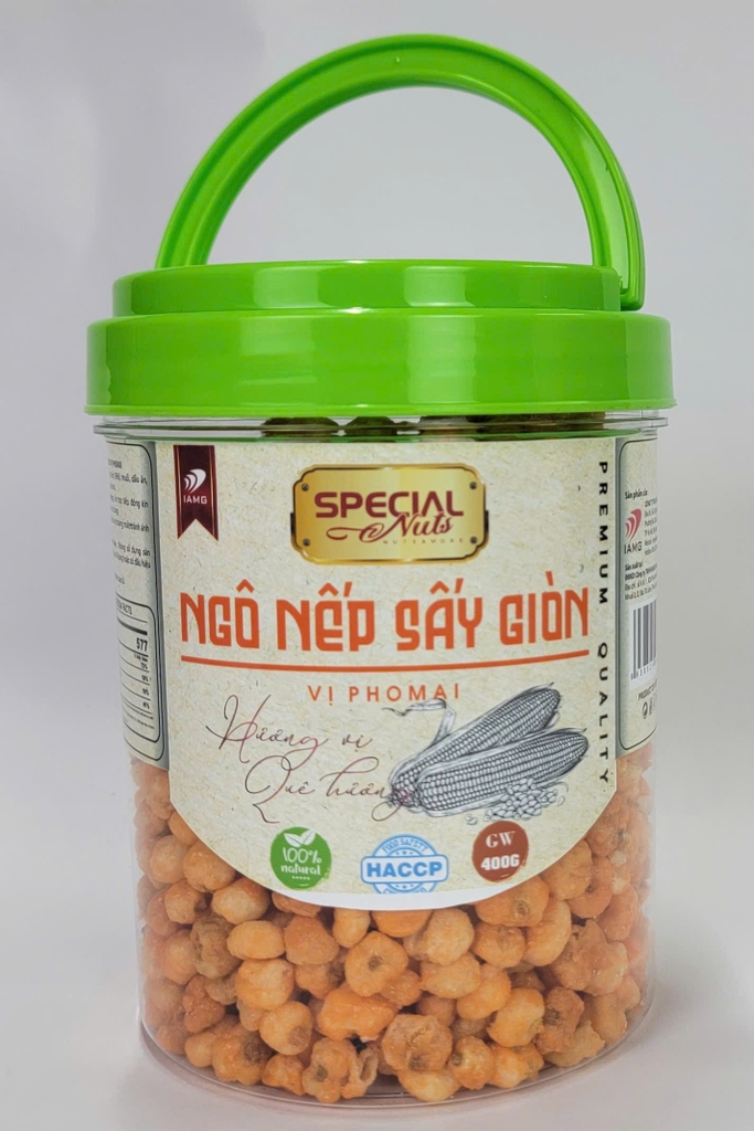 Ngô nếp sấy giòn vị phomai - hũ 400g
