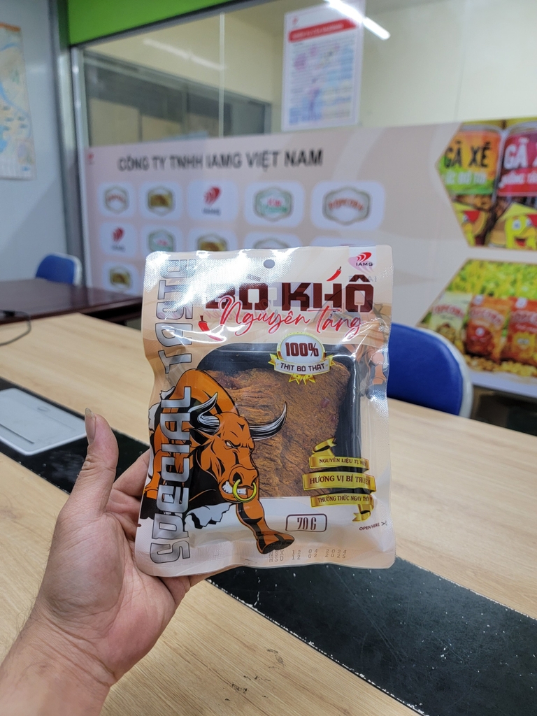 IAMG - Bò khô nguyên tảng gói 70g