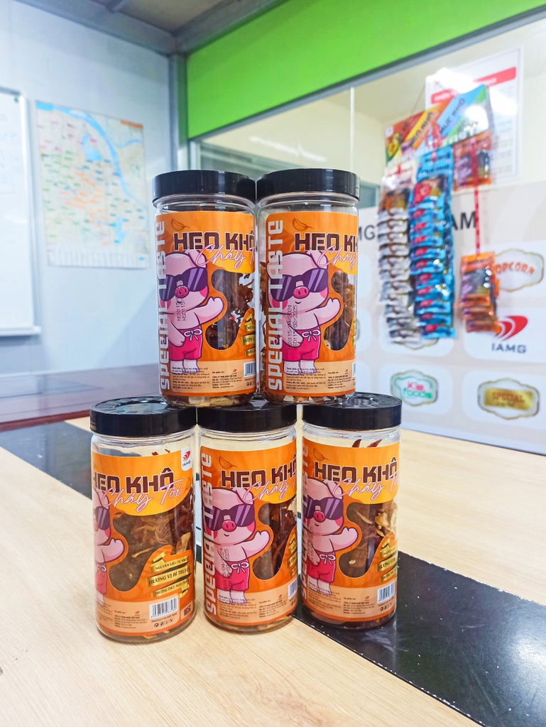 IAMG - Heo khô cháy tỏi hũ 165g