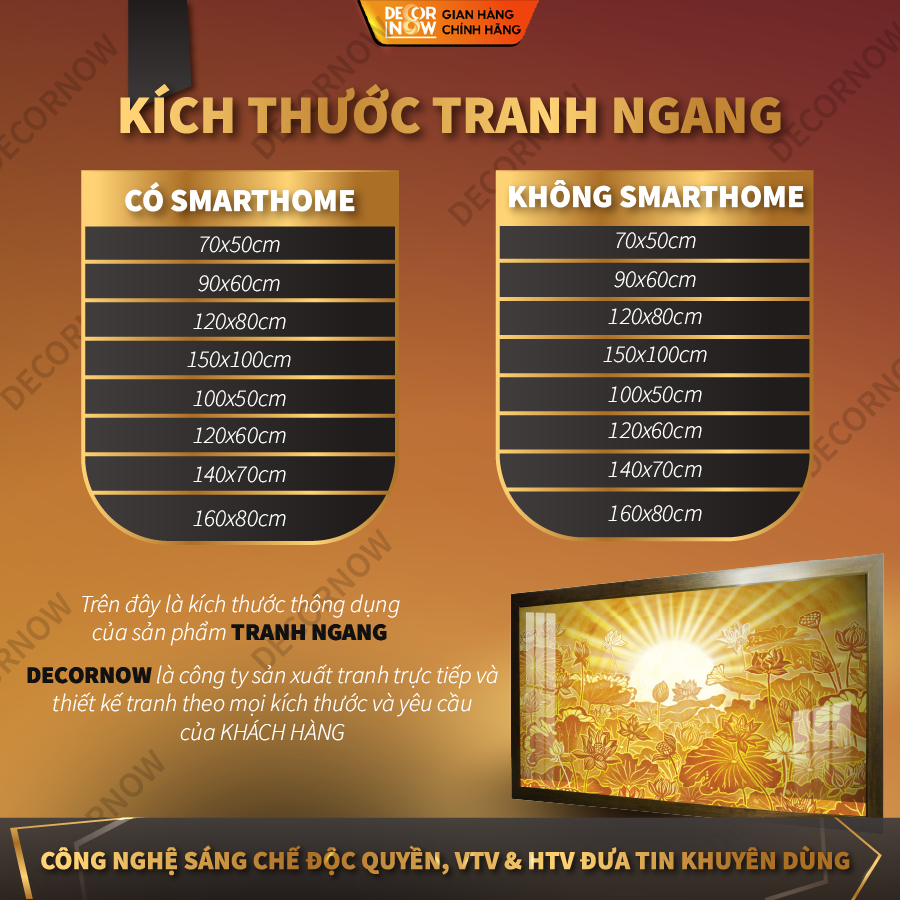 Tranh Trúc Chỉ Ngang In Mandala DECORNOW DCN-TC307