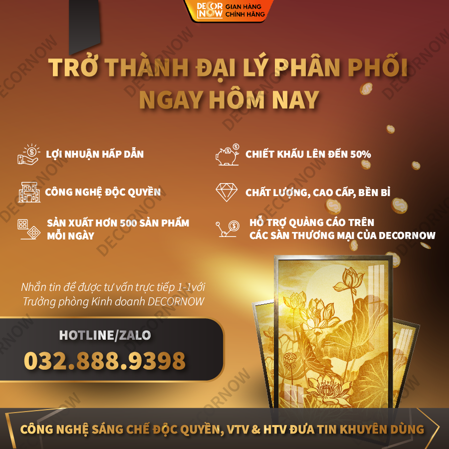 Tranh Trúc Chỉ Đứng DECORNOW DCN-HD74