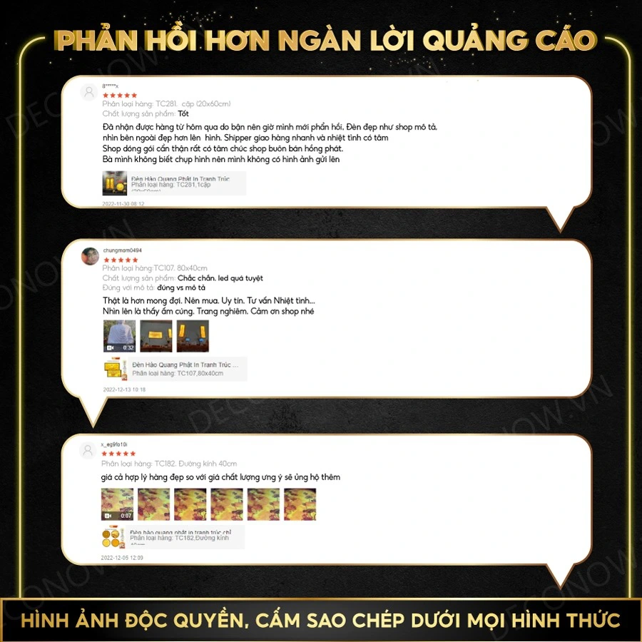 Tranh Trúc Chỉ In, Đèn Hào Quang Hoạ Tiết Màu DECORNOW DCN-TC410
