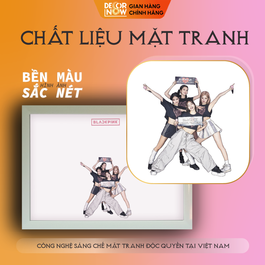 Tranh Bật Đèn Ảnh Blackpink DECORNOW Card Blackpink Born Pink Trang Trí Phòng ngủ, Phòng Khách BP-07