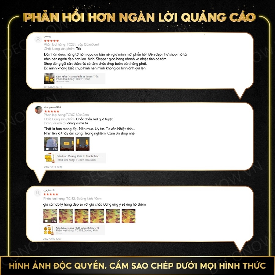 Tranh Trúc Chỉ In, Đèn Hào Quang Mandala DECORNOW DCN-TC30
