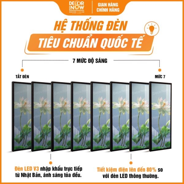Tranh Hoằng Pháp Đối Hoa Sen Trắng Tinh Khôi DecorNow HD846