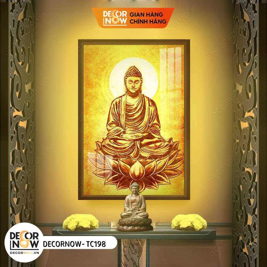Tranh Trúc Chỉ Đứng In Phật DECORNOW DCN-TC198